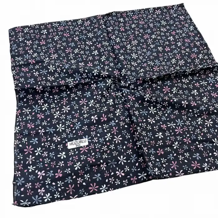 Huzurlu İpek Desenli Dikişli Yazma - (hd01-03)