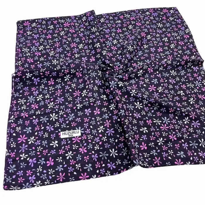 Huzurlu İpek Desenli Dikişli Yazma - (hd01-05)