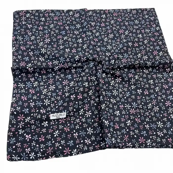 Huzurlu İpek Desenli Dikişli Yazma - (hd01-06)