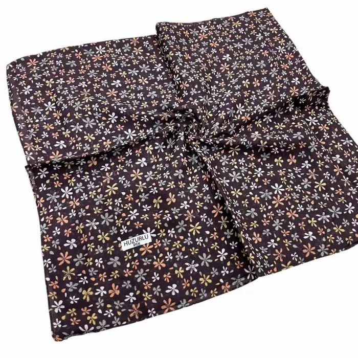 Huzurlu İpek Desenli Dikişli Yazma - (hd01-07)