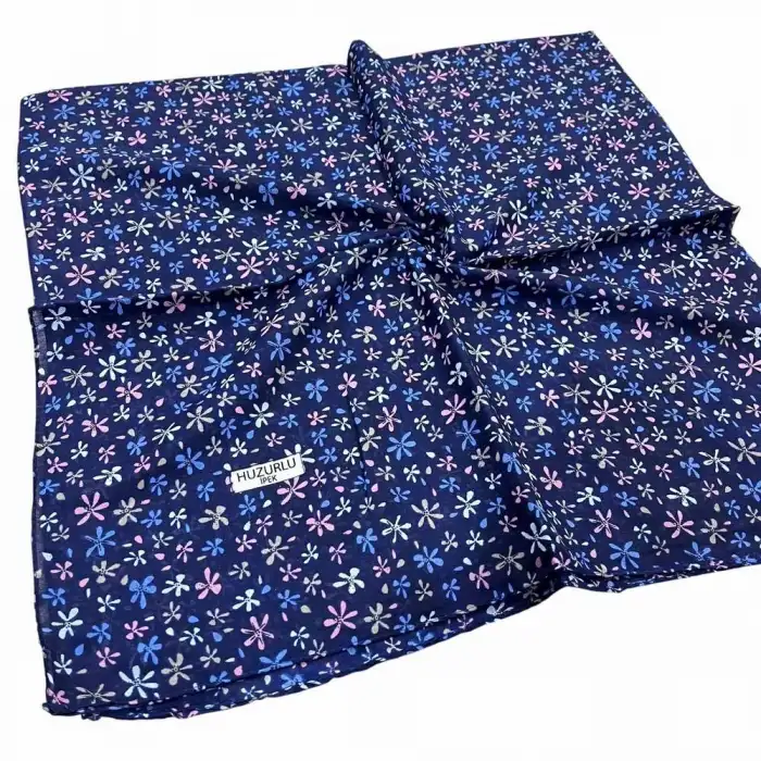 Huzurlu İpek Desenli Dikişli Yazma - (hd01-09)