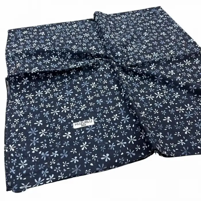 Huzurlu İpek Desenli Dikişli Yazma - (hd01-10)