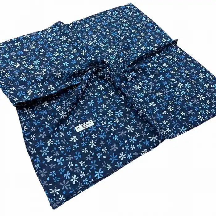 Huzurlu İpek Desenli Dikişli Yazma - (hd01-17)