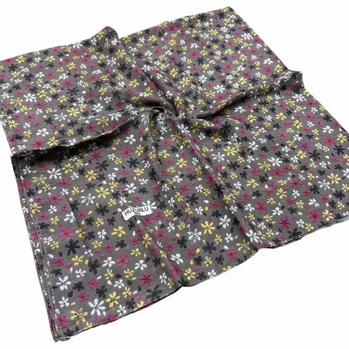 Huzurlu İpek Desenli Dikişli Yazma - (hd01-19)