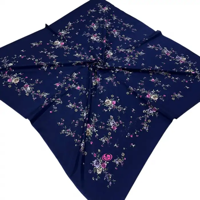 Huzurlu İpek Polyester Oyalık Yazma 100 cm - (PY01-12)