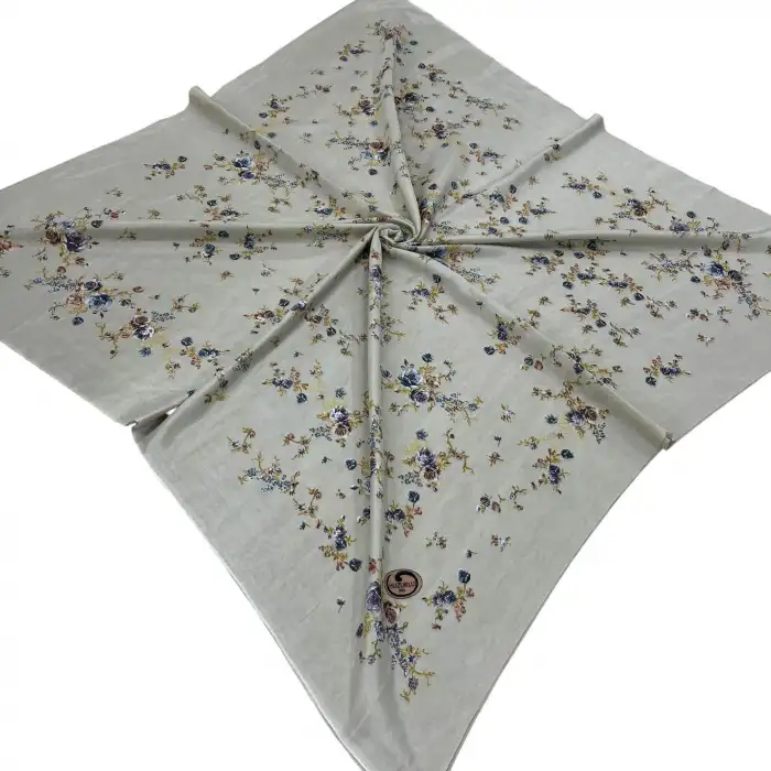 Huzurlu İpek Polyester Oyalık Yazma 100 cm - (PY01-19)