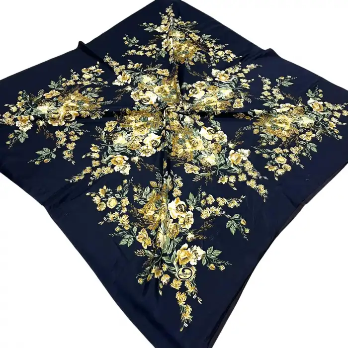 Huzurlu İpek Polyester Oyalık Yazma 100 cm - (PY02-10)