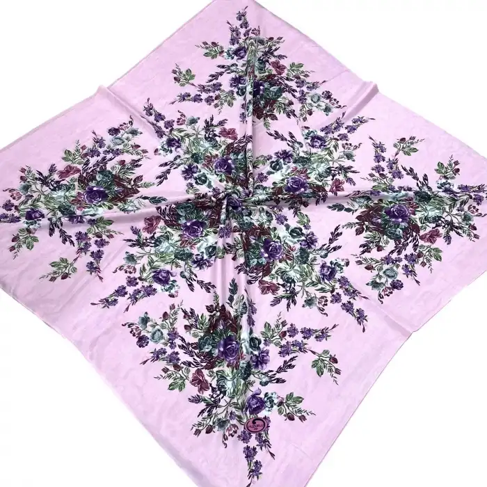 Huzurlu İpek Polyester Oyalık Yazma 100 cm - (PY02-11)