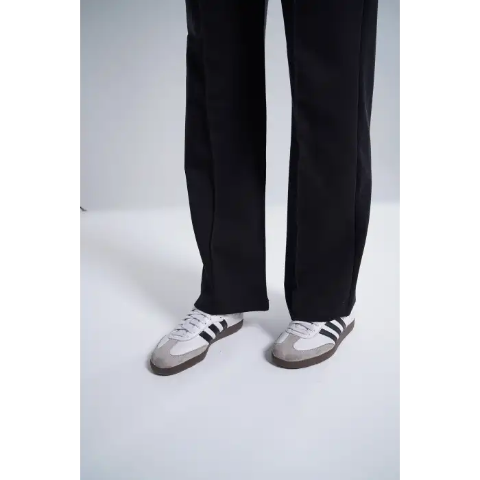 Paloza Kadın Önü Çimalı Siyah Eşofman Altı -(PL01-02)