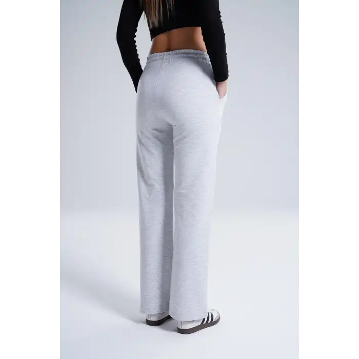 Paloza Kadın Önü Çimalı Gri Eşofman Altı -(PL01-03)