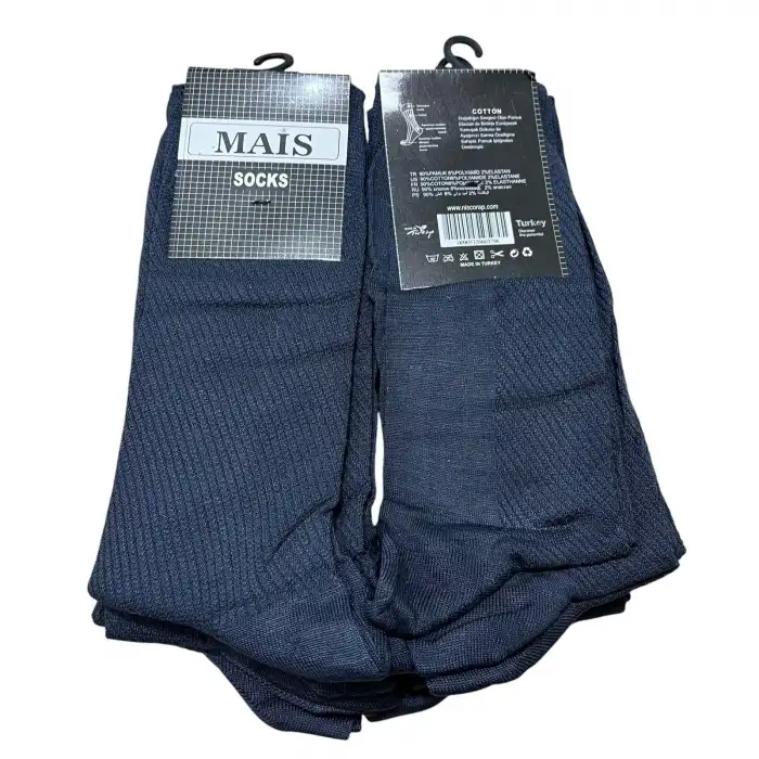 İhracat Fazlası Toptan Erkek Çorap 12’li Füme Paket -(IH01-06)
