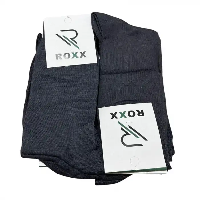 İhracat Fazlası Toptan Erkek Çorap 12’li Antrasit Paket -(IH01-09)