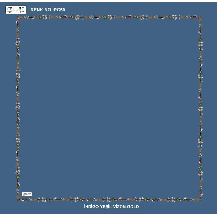 Reyyan İpek 100 cm Desenli Oyalık Yazma (ryyn-449-20)