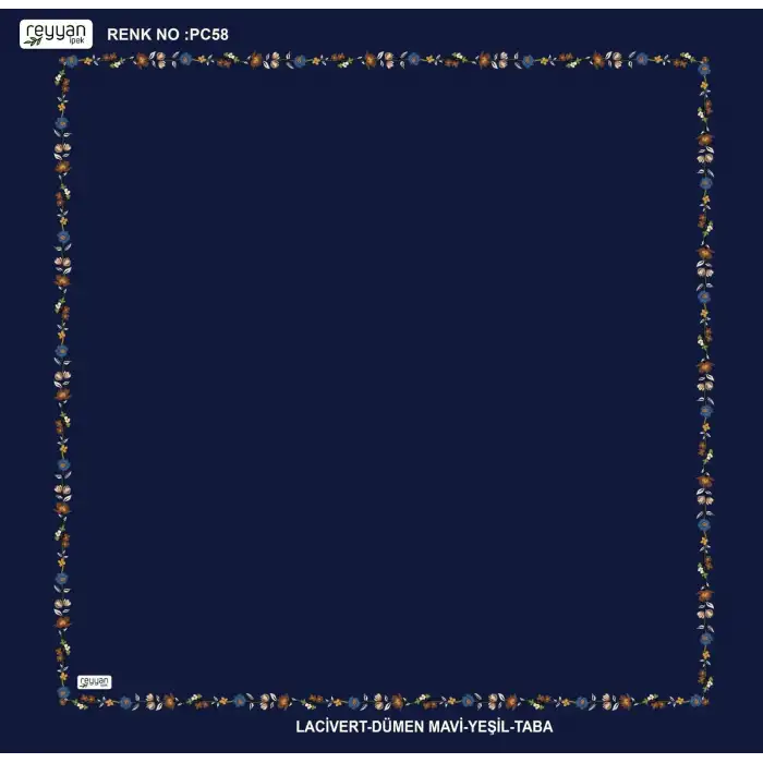 Reyyan İpek 100 cm Desenli Oyalık Yazma (ryyn-449-25)