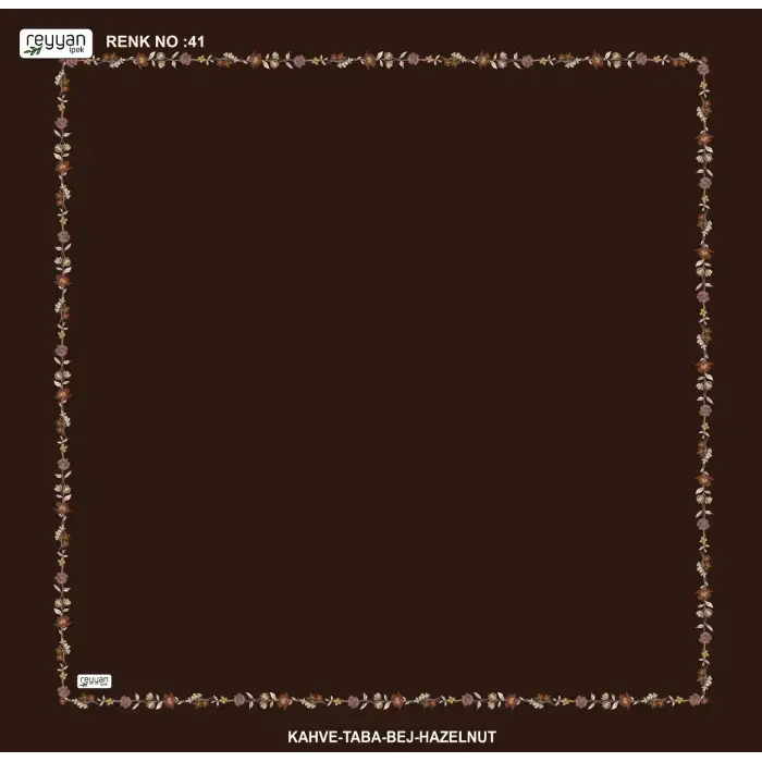 Reyyan İpek 100 cm Desenli Oyalık Yazma (ryyn-449-34)