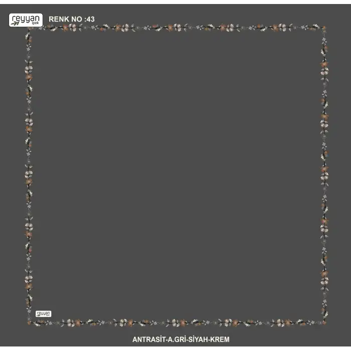 Reyyan İpek 100 cm Desenli Oyalık Yazma (ryyn-449-35)