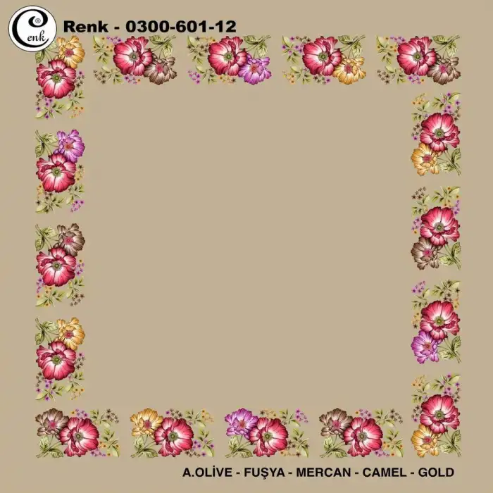 Cenk 100cm Ortası Boş Oyalık Yazma (Cnk-601-12)
