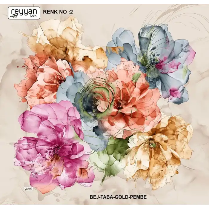 Reyyan İpek 100 cm Desenli Oyalık Yazma (ryyn-451-11)