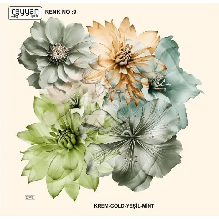 Reyyan İpek 100 cm Desenli Oyalık Yazma (ryyn-453-05)