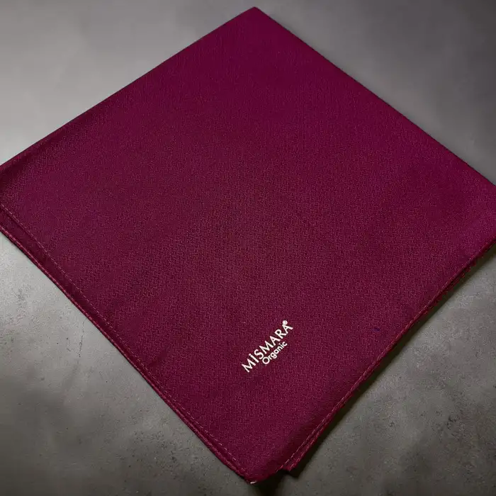 Mismara Organik Pamuk Eşarp -(Bordo)-(MOE01-31)