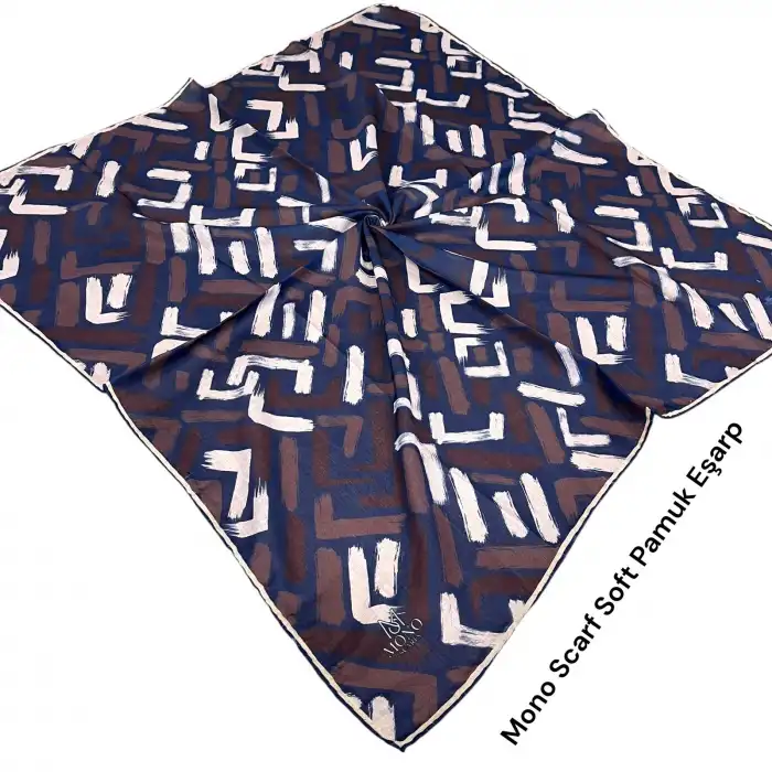 Mono Scarfs El Dikişli Dijital Soft Eşarp-soft07-03