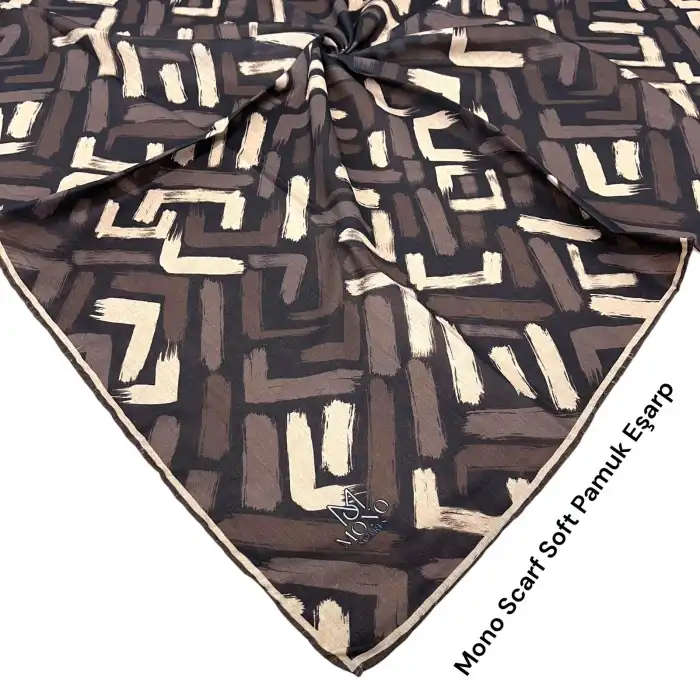 Mono Scarfs El Dikişli Dijital Soft Eşarp-soft07-10