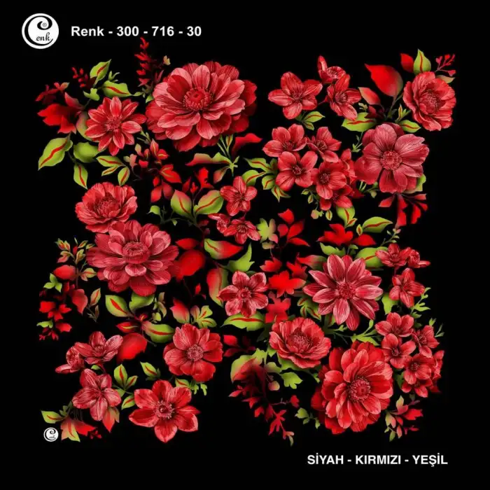 Cenk 100 cm Desenli Oyalık Yazma (Cnk-716-30)