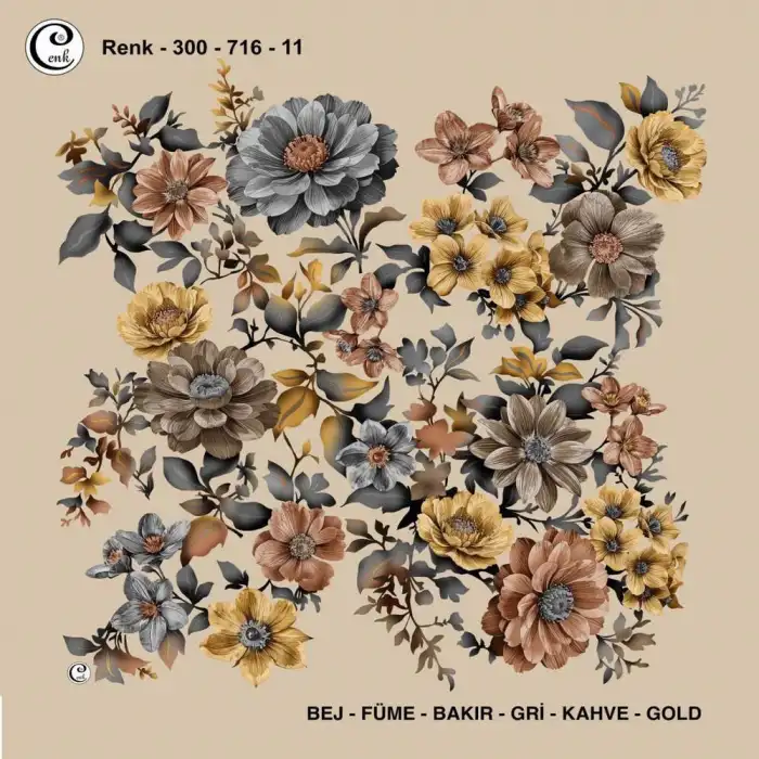 Cenk 100 cm Desenli Oyalık Yazma (Cnk-716-11)