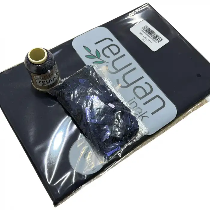 Reyyan İpek 3’lü Hazır Oya Paketi Lacivert-069 | Yazma + Oya İpi + Baget Pleksi Pul Seti-RHP069