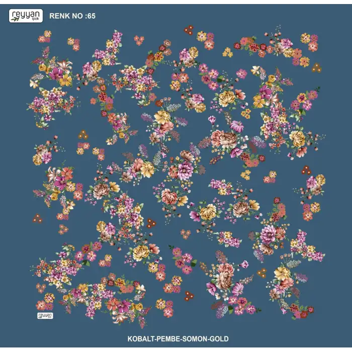Reyyan İpek 100 cm Desenli Oyalık Yazma (ryyn-457-19)