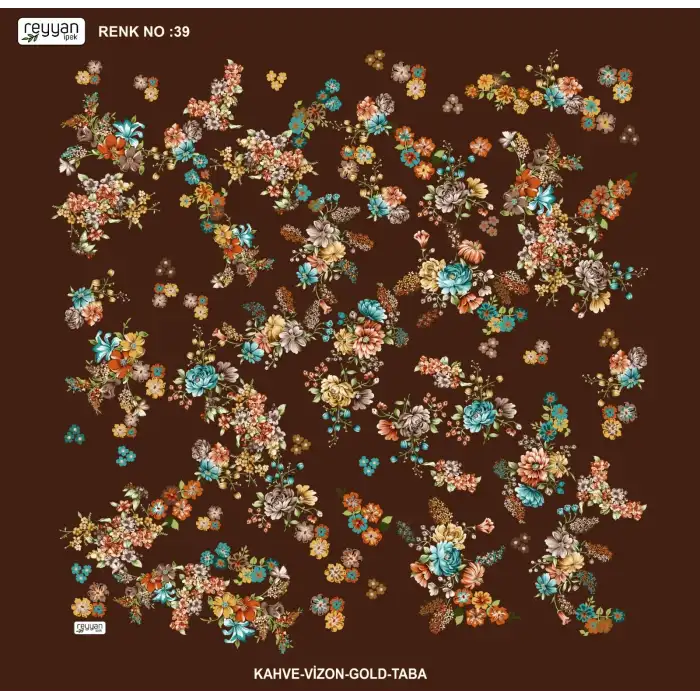 Reyyan İpek 100 cm Desenli Oyalık Yazma (ryyn-457-25)