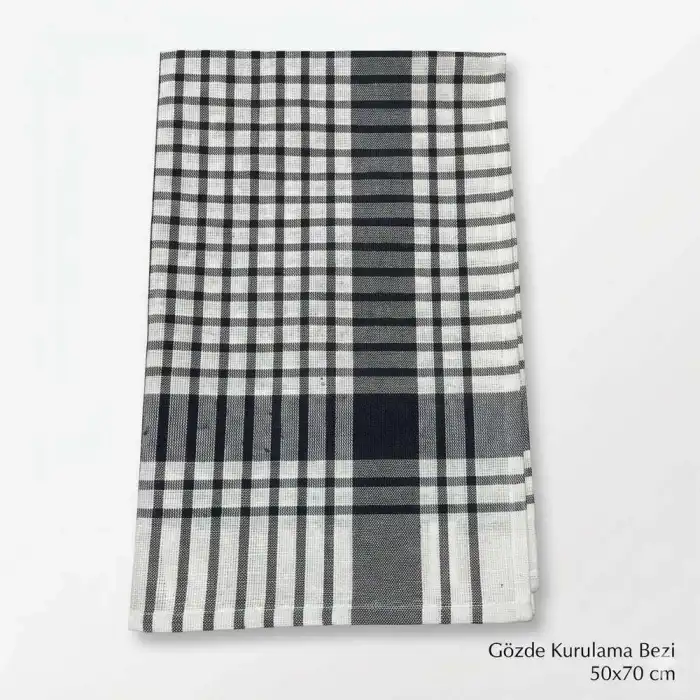 Gözde 50x70 cm Kurulama Bezi Siyah - KB02