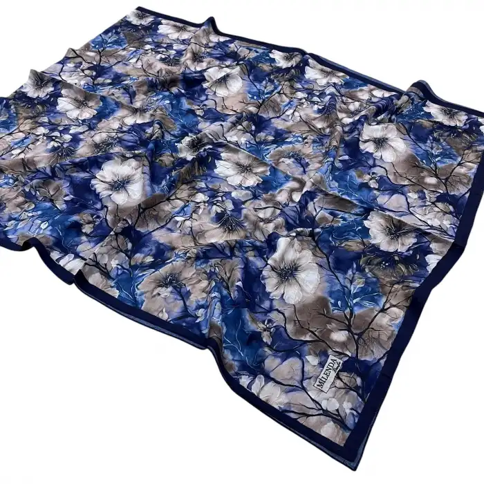 Desenli Bambu Kraş Şal -(DBK03-12)