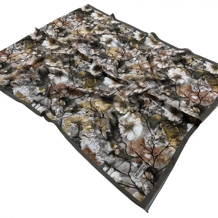 Desenli Bambu Kraş Şal -(DBK03-10)