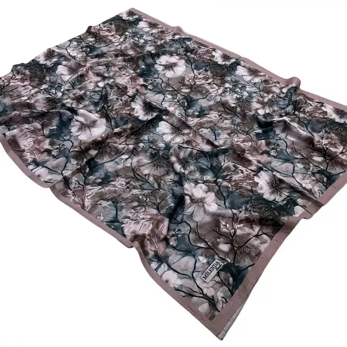 Desenli Bambu Kraş Şal -(DBK03-09)