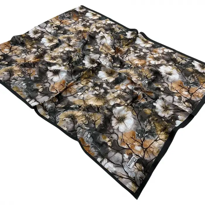 Desenli Bambu Kraş Şal -(DBK03-05)