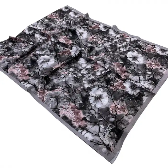 Desenli Bambu Kraş Şal -(DBK03-03)