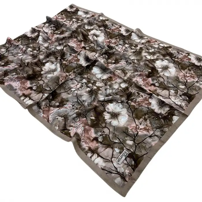 Desenli Bambu Kraş Şal -(DBK03-01)