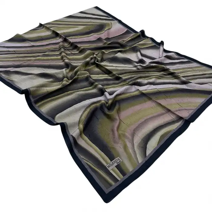 Desenli Bambu Kraş Şal -(DBK01-11)