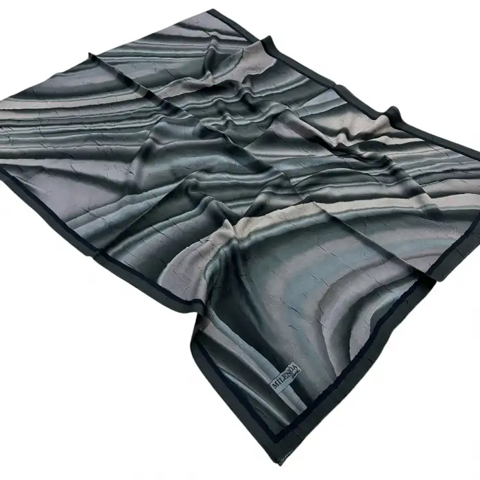 Desenli Bambu Kraş Şal -(DBK01-09)