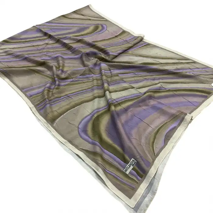 Desenli Bambu Kraş Şal -(DBK01-05)