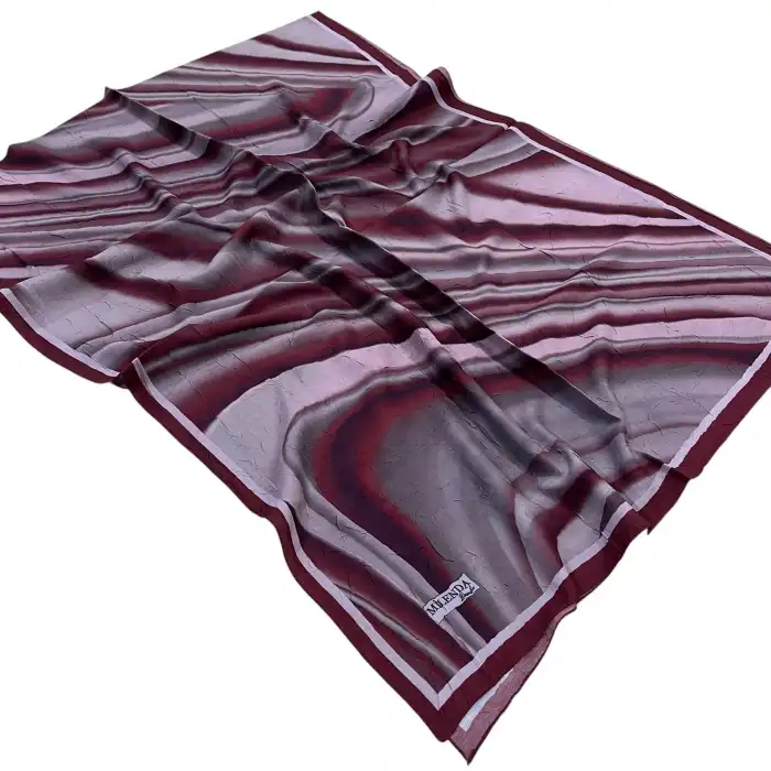 Desenli Bambu Kraş Şal -(DBK01-02)