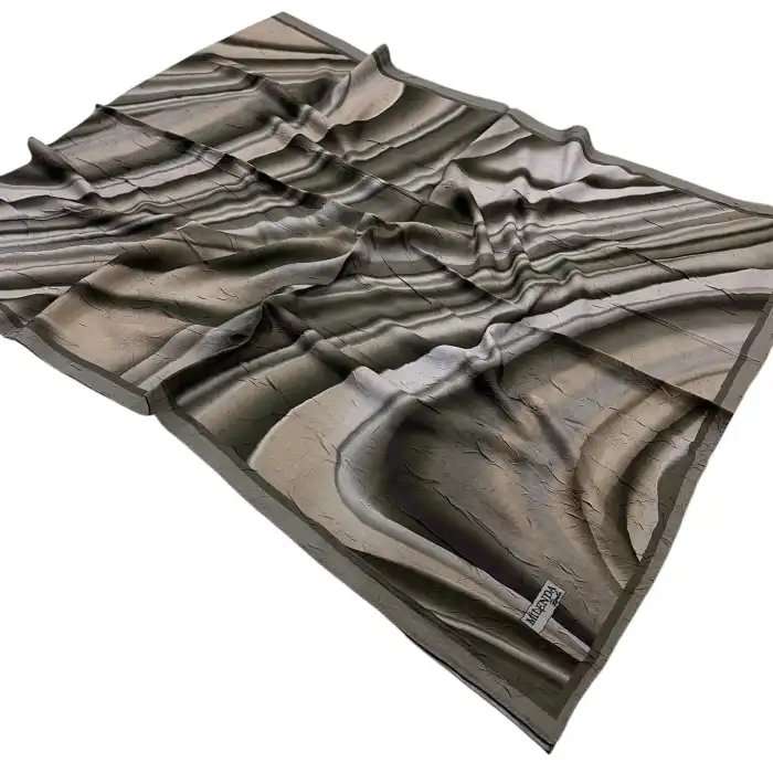 Desenli Bambu Kraş Şal -(DBK01-01)