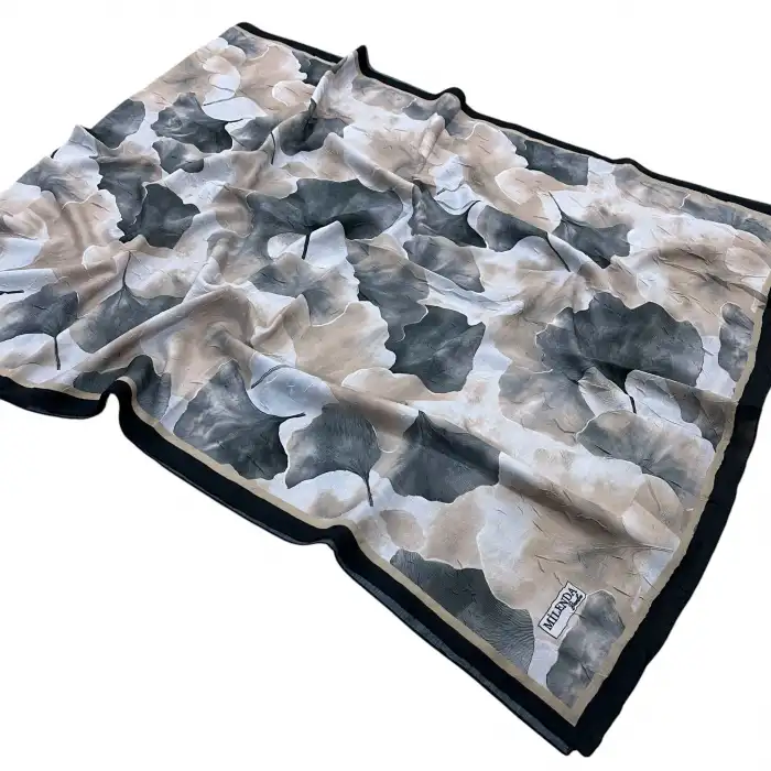 Desenli Bambu Kraş Şal -(DBK04-03)