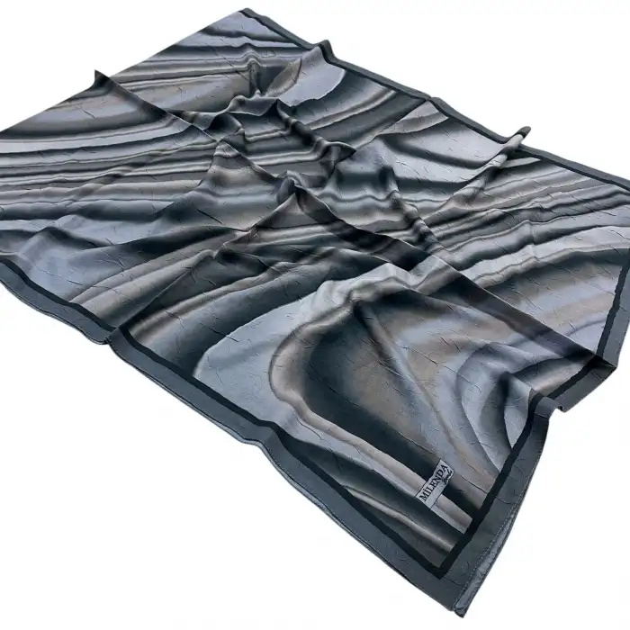 Desenli Bambu Kraş Şal -(DBK04-09)