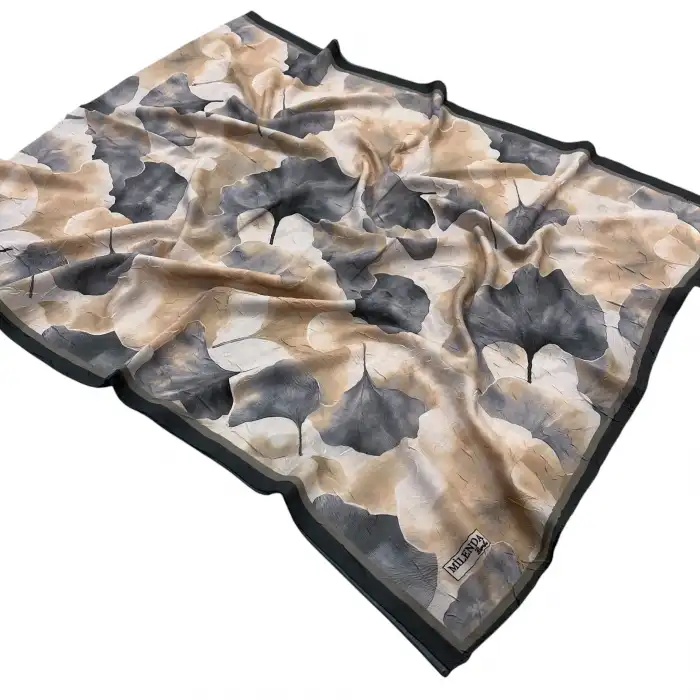 Desenli Bambu Kraş Şal -(DBK04-10)