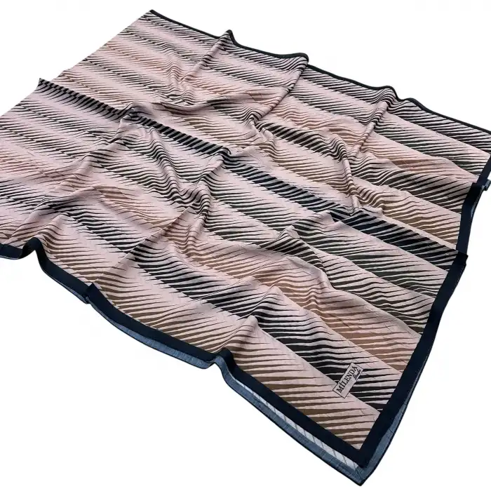 Desenli Bambu Kraş Şal -(DBK05-08)