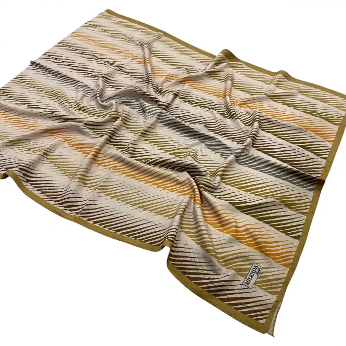 Desenli Bambu Kraş Şal -(DBK05-11)