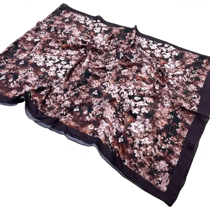 Desenli Bambu Kraş Şal -(DBK06-03)