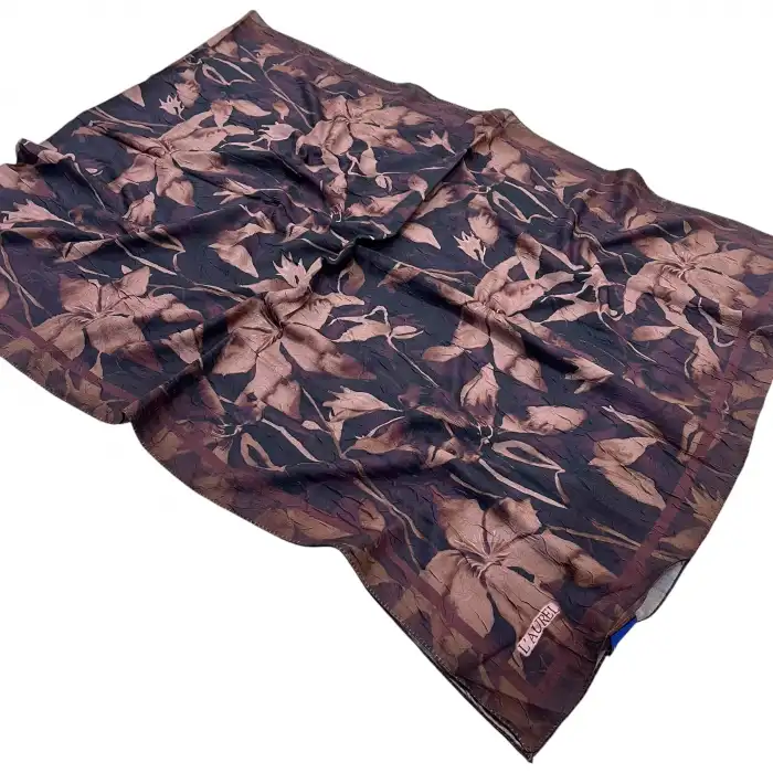 Desenli Bambu Kraş Şal -(DBK06-07)